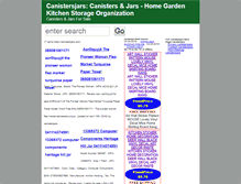 Tablet Screenshot of canistersjars.com